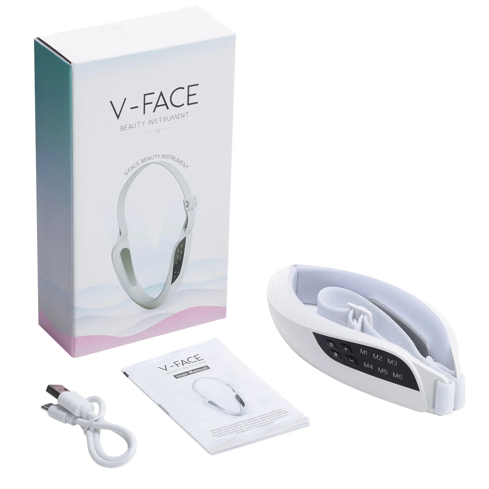AuraBeam V-Lift Pro | EMS Jawline Sculptor & Double Chin Reducer
